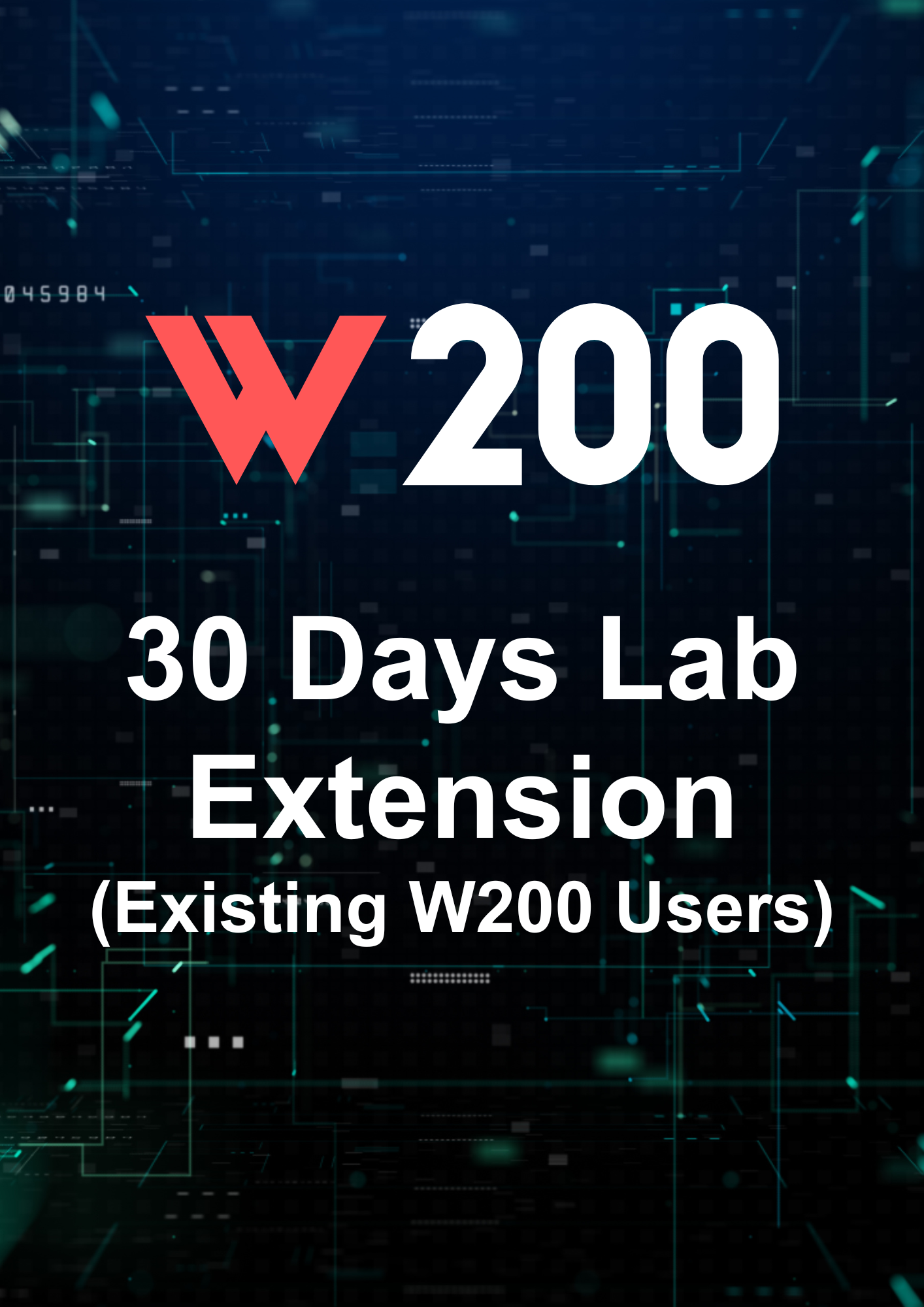 W200 - Lab Extension (30 days block)